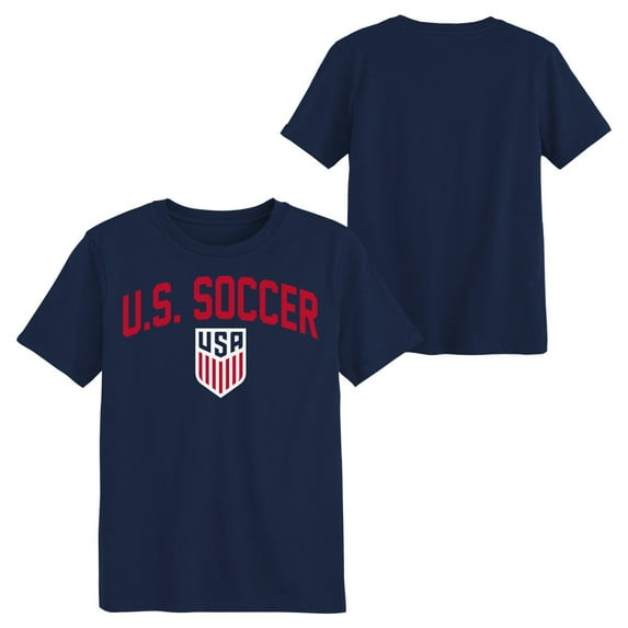 United States Men's National Team USMNT USA Men's Navy Arch-Over Logo Soccer Tee