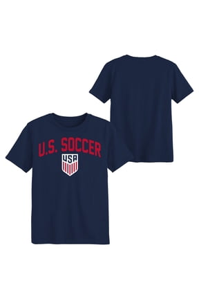 United States Men's National Team USMNT USA Men's Navy Arch-Over Logo Soccer Tee