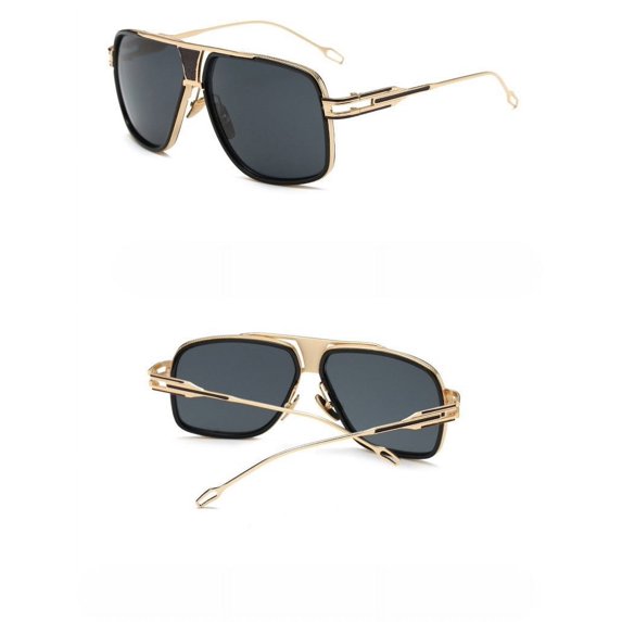 Mens UV400 Protection Sunglasses Goggle Eyewear with Acrylic Lenses and Plastic Metal Frame Driving Glasses 59MM Lens