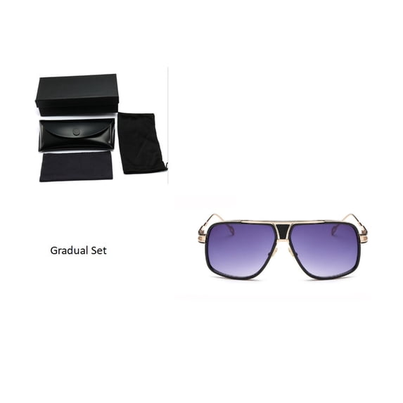 Mens UV400 Protection Sunglasses Goggle Eyewear with Acrylic Lenses and Plastic Metal Frame Driving Glasses 59MM Lens