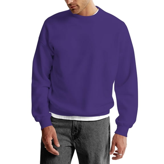 Mens Ultimate Heavyweight Crewneck Sweatshirt Pullover Fleece Sweater