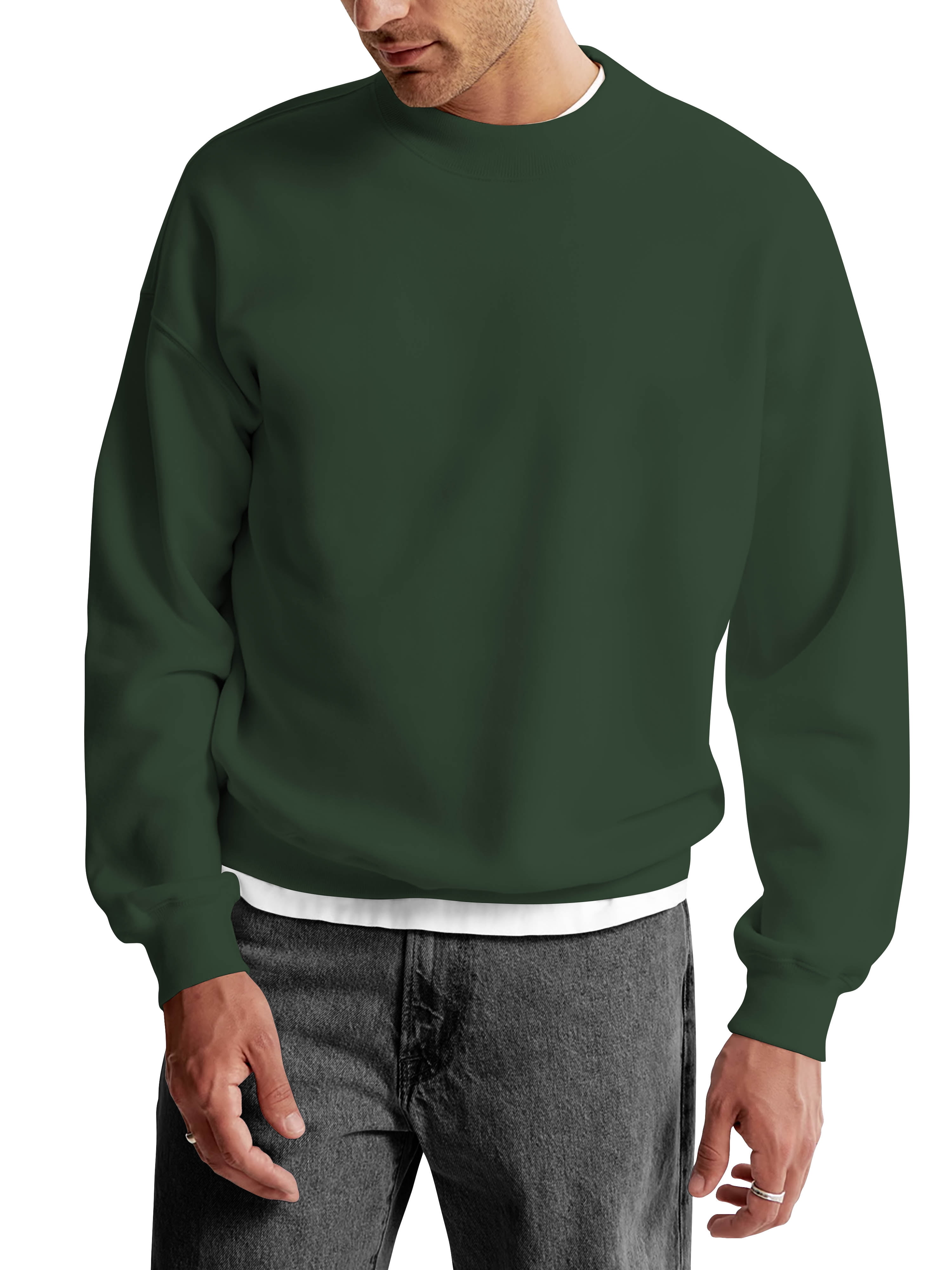 Mens Ultimate Heavyweight Crewneck Sweatshirt Pullover Fleece Sweater