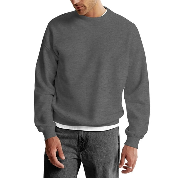 Mens Ultimate Heavyweight Crewneck Sweatshirt Pullover Fleece Sweater
