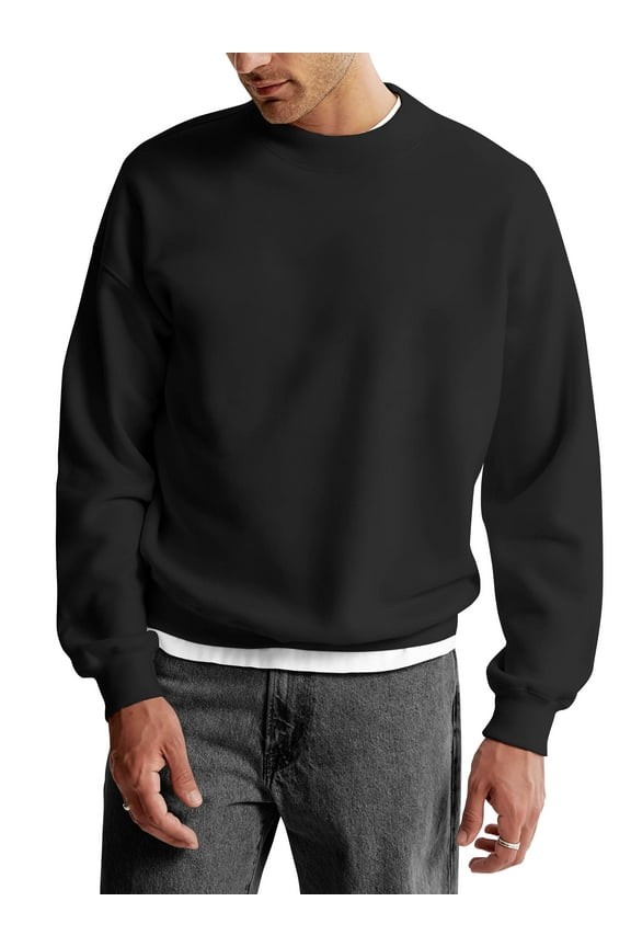 Mens Ultimate Heavyweight Crewneck Sweatshirt Pullover Fleece Sweater