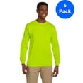 thumbnail image 1 of Mens Ultra CottonLong-Sleeve T-Shirt with Pocket 5 Pack, 1 of 2