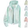 thumbnail image 1 of Mens Ultra Lightweight Sun Protection Jacket Athletic Running Hooded Quick Dry Windproof Coat for Golf Cycling Training Outdoor Sport, Mint Green, M, 1 of 7
