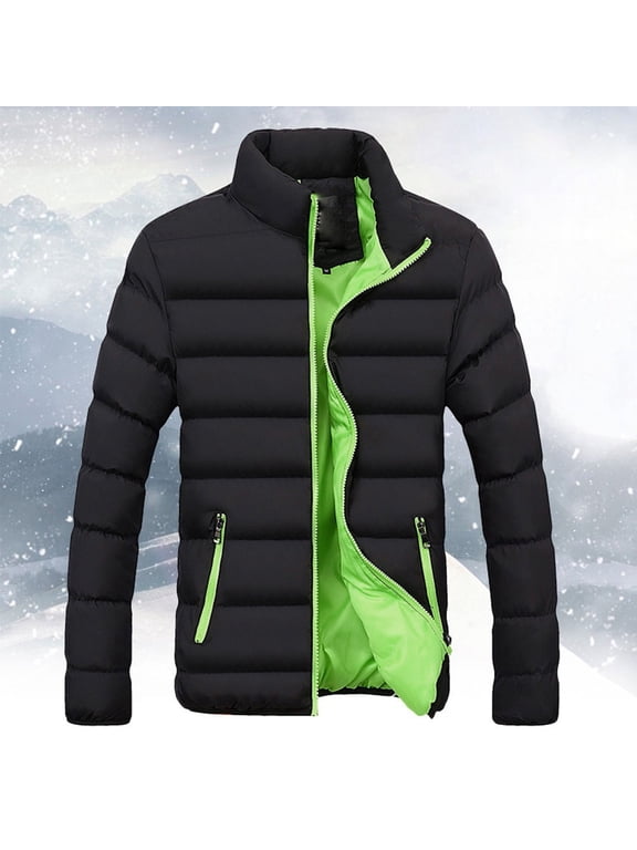 Mens Ultra Loft Lightweight Packable Puffer Jacket Mens Lightweight Packable Puffer Jacket Insulated Thermal Puffy Winter Jackets for Running Travel Green XXXXL