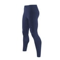 thumbnail image 1 of Mens Ultra Soft Thermal Underwear Leggings Bottoms - Compression Pants with Fleece Lined , Navy Blue, Large, 1 of 3