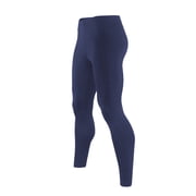 Mens Ultra Soft Thermal Underwear Leggings Bottoms - Compression Pants with Fleece Lined , Navy Blue, Medium