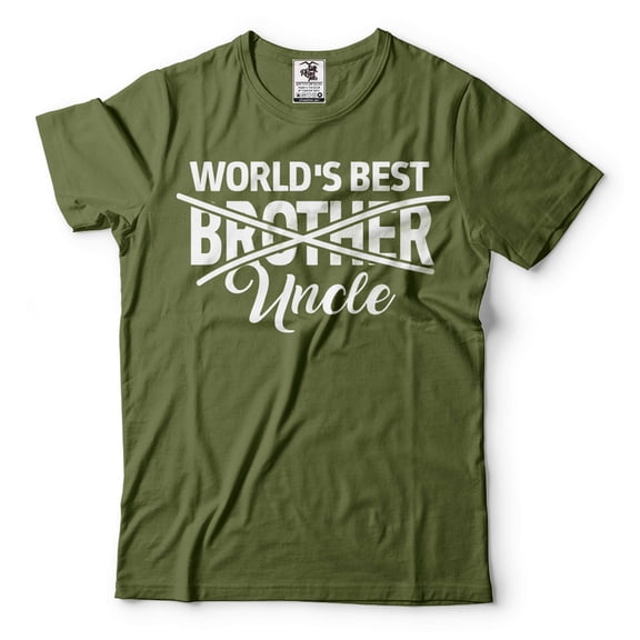 Mens Uncle T-shirt Funny Uncle Tee Uncle Gifts World's Best Uncle Shirt Uncle Birthday Tee (Medium Military Green)