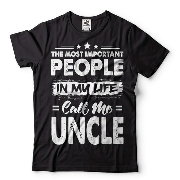 Mens Uncle T-shirt Uncle Gifts Uncle Birthday Tee Uncle Funny Shirt Uncle Gift Ideas (X-Large Black)