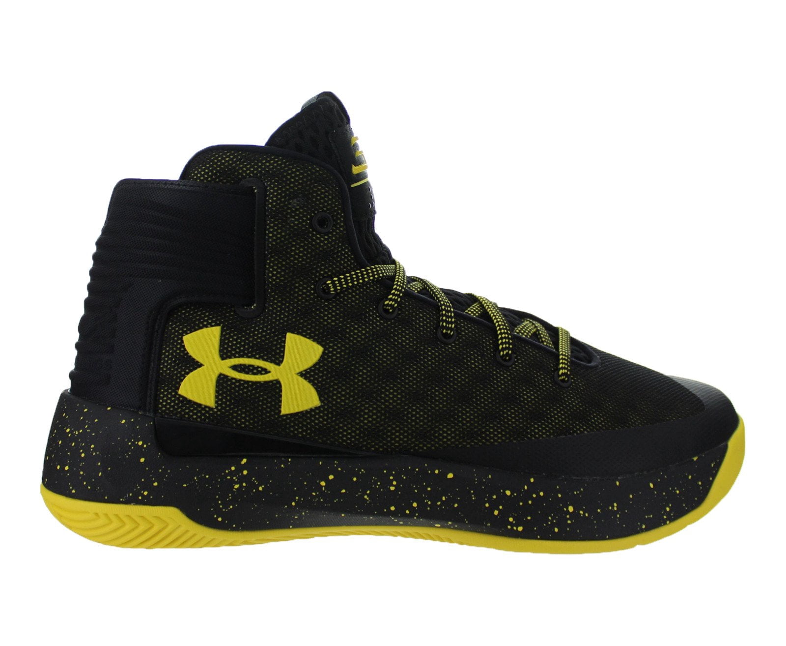curry black and yellow shoes