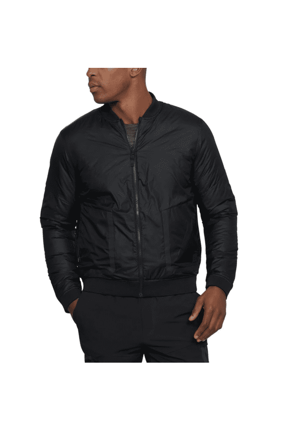 Mens UA Sportstyle ColdGear Reactor Bomber Jacket XXL Black Loose Fit