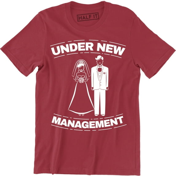 Mens Under Management - Funny Gift Wedding Marriage Wife Husband Tee Shirt