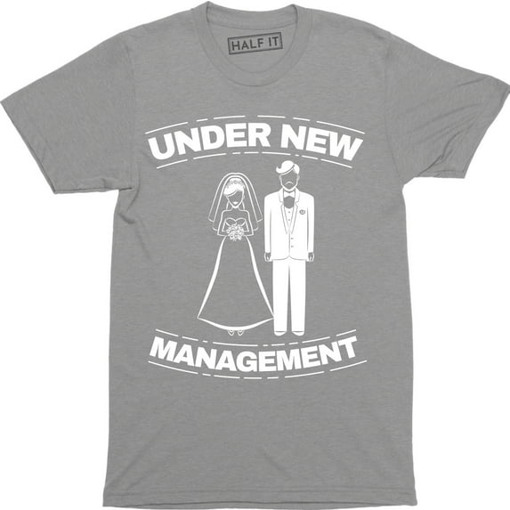 Mens Under Management - Funny Gift Wedding Marriage Wife Husband Tee Shirt