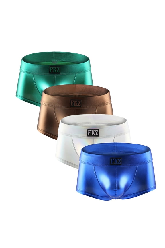 Mens Underwear 4PC Summer Men's Sexy Underwear Painted Bright Shorts Sexy Underwear