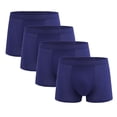 thumbnail image 1 of Mens Underwear Boxer Briefs 4 Pack Big & Tall L-4X Plus Size Stretchy Mid Waisted Solid Color Breathable Multipack Basic Boxers, 1 of 2