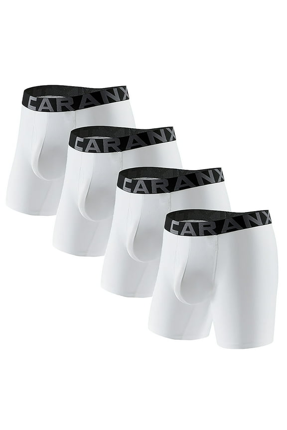 Mens Underwear Boxer Briefs 4 Pack Designed for Sports