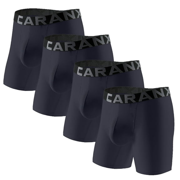 Mens Underwear Boxer Briefs 4 Pack Designed for Sports