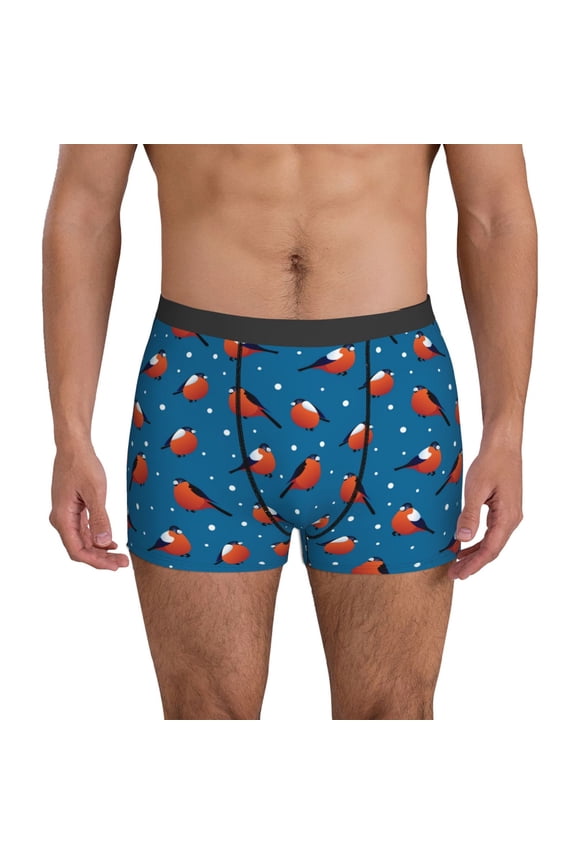 Mens Underwear Boxer Briefs - Bullfinches Comfort Breathable men's boxer briefs with Flex Waistband