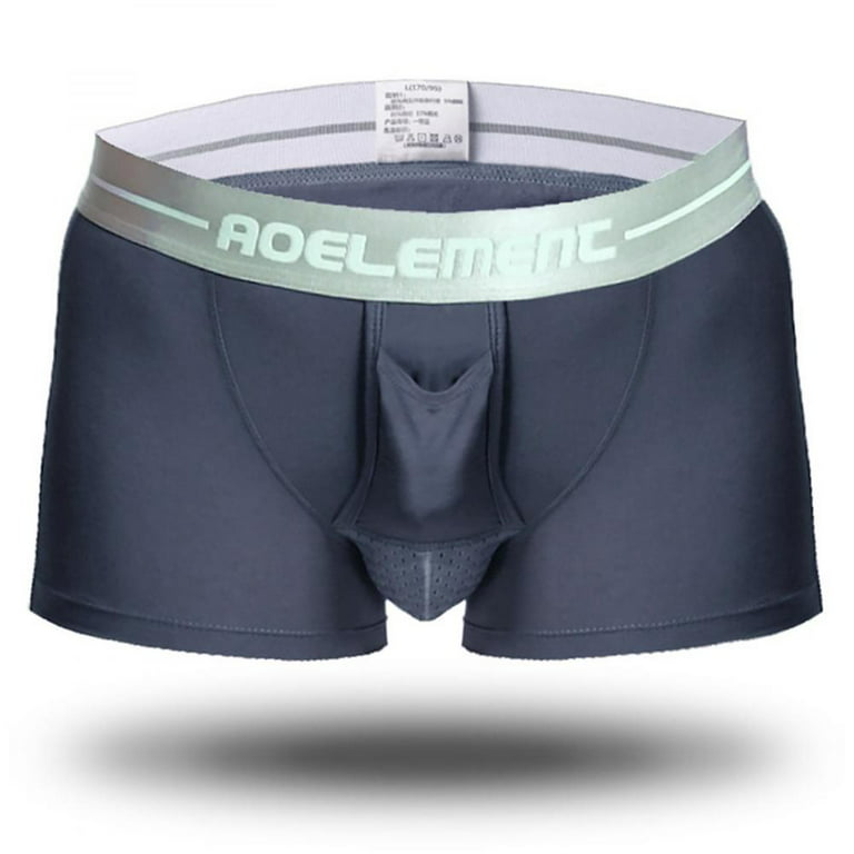 Mens Underwear Boxer Briefs Men'S Breathe Underwear Separation Scrotum  Underpants 