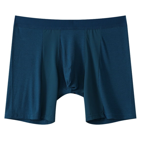 Mens Underwear Boxer Briefs Men's Four Corners Breathable Sports Mesh Underwear Solid Color Men's Underwear, Size M-2XL