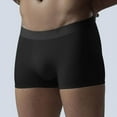 thumbnail image 1 of Mens Underwear Boxer Briefs Men's Ice Silk Seamless Breathable Shorts Men's Four - Corner Shorts Summer Flat - Front Underwear, Size L-4XL, 1 of 9