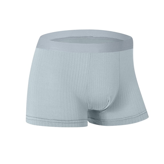 Mens Underwear Boxer Briefs Men's Lightweight Casual Underpants with Elastic Waist Soft and Comfortable Solid Color Underwear, Size L-4XL