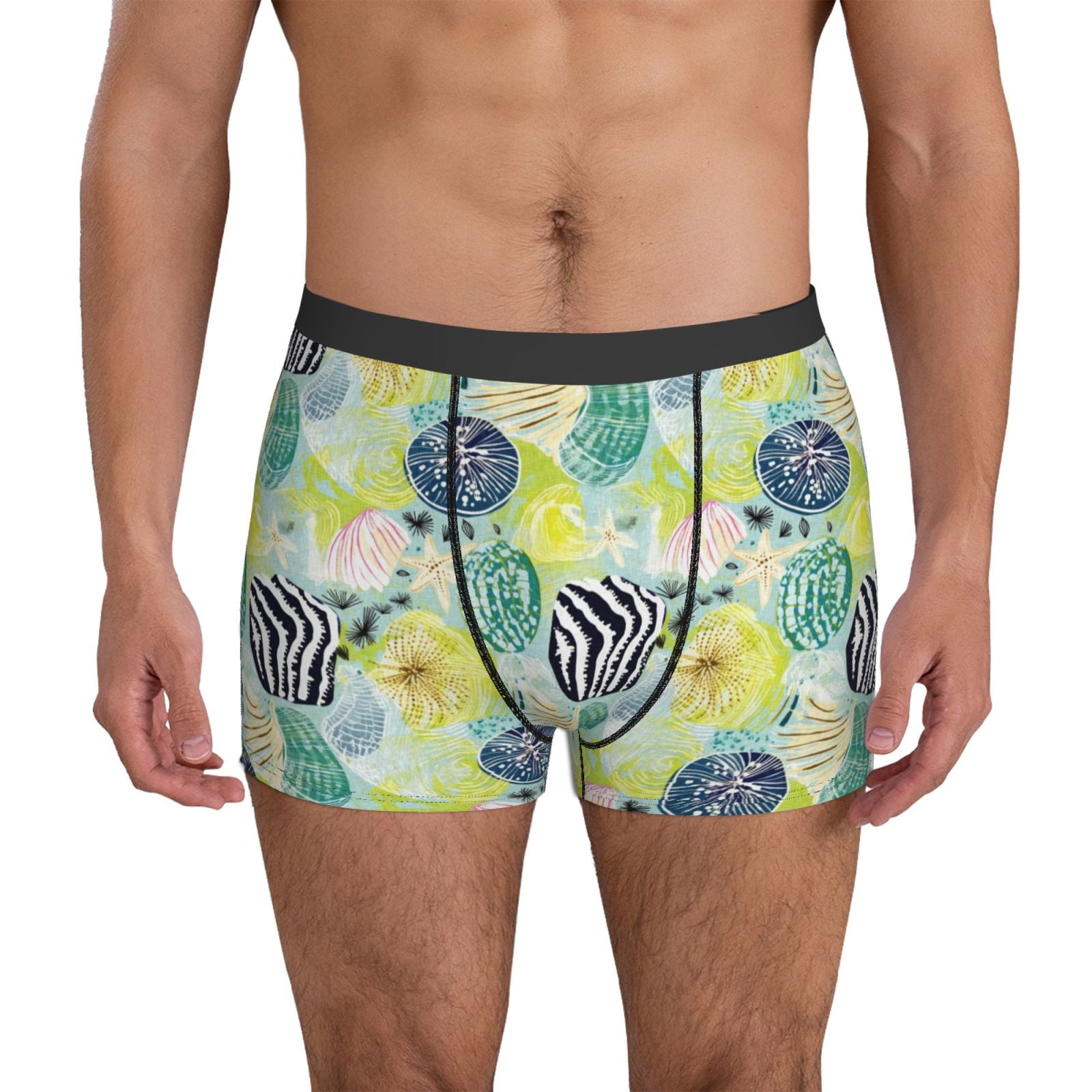 Mens Underwear Boxer Briefs - Shell Clam Comfort Breathable men's boxer ...