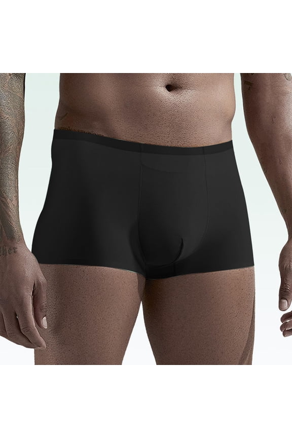 Mens Underwear Boxer Briefs Summer Men's Sports Pants With Elastic Waistband And Drawstring Shorts, Size L-4XL