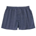 thumbnail image 1 of Mens Underwear Boxers Relaxed Fit Soft Cotton Flat Home Sleepwear Cool Breathable Boxer Shorts Mid Rise Navy XXL, 1 of 3