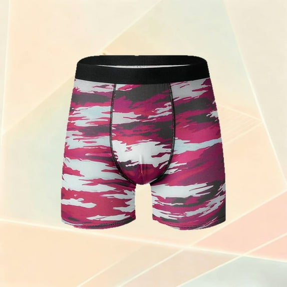 Mens Underwear Breathable Boxer Briefs for Men Soft Stretchy Men's Underwear with Fly