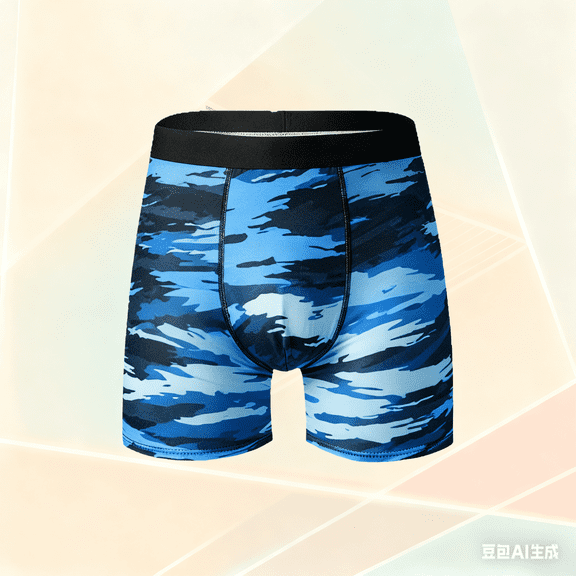 Mens Underwear Breathable Boxer Briefs  for Men Soft Stretchy Men's Underwear with Fly