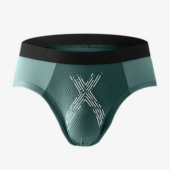 Mens Underwear Breathable Mid Waisted Casual Color-Block Stretchy Slim-Fit No Show Comfort Support Lifting Athletic Workout Briefs
