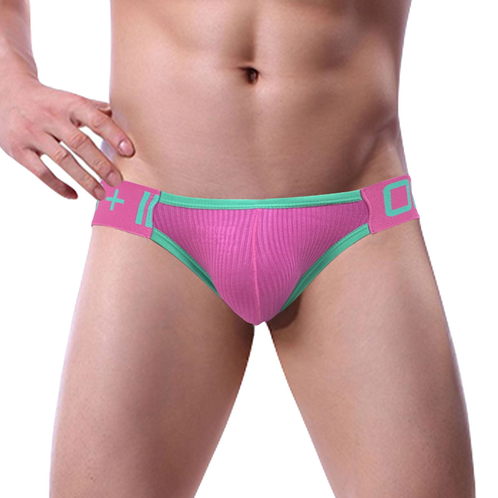 Mens Underwear Briefs Mens Low Waist Cotton Thong Gratuitous Pouch Back