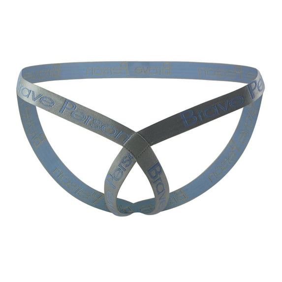 Mens Underwear Casual Hollow-carved Design Double Thong Panties Hip Lift Low Waist Underwear