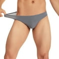 thumbnail image 1 of Mens Underwear Casual Mid Waisted Ribbed High-Cut Stretchy Solid Color Breathable Soft Basic Briefs Summer, 1 of 8