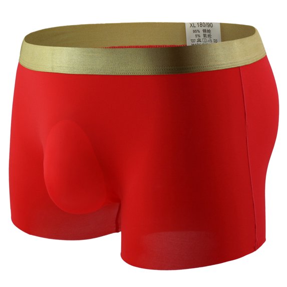 Mens Underwear Fashionable Boxer Pants Ice Silk Seamless Breathable Comfortable Underwear