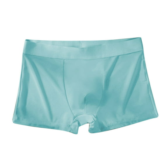 Mens Underwear Ice Silk Thin Style Traceless Boxers Business Breathable Summer Comfortable Boxers