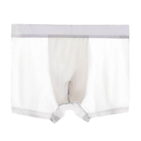 Mens Underwear Clearance Ice Silk Thin Style Traceless Boxers Business Breathable Summer Comfortable Boxers