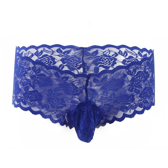 Mens Underwear Lace Inner Large Size Boxer Low Waist Transparent T Pants Underwear Men
