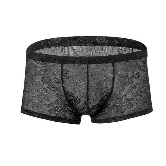 Mens Underwear Lace Panties Sense Of Exciting Raised Large Boxers Breathable Boxers