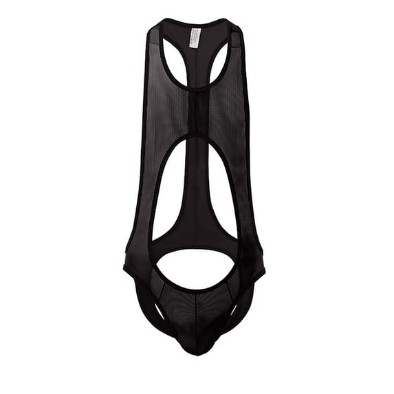 Mens Underwear Men's Sexy All-in-One Mesh Breathable Bag Solid Color Underpants