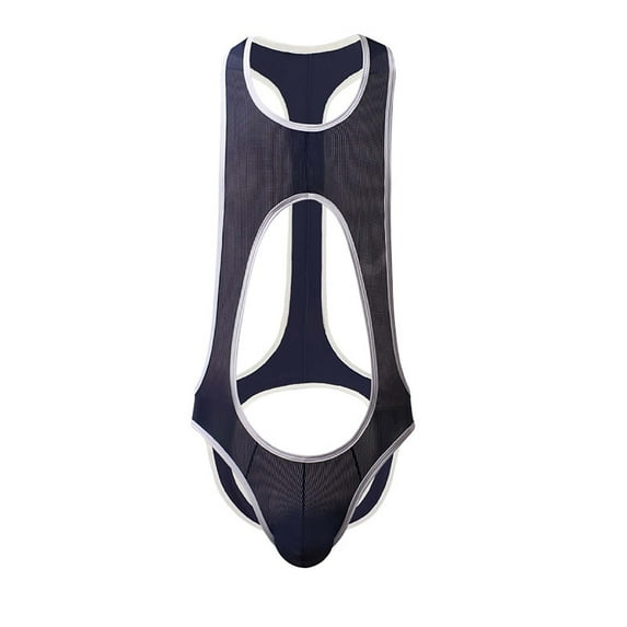 Mens Underwear Men's Sexy All-in-One Mesh Breathable Bag Solid Color Underpants