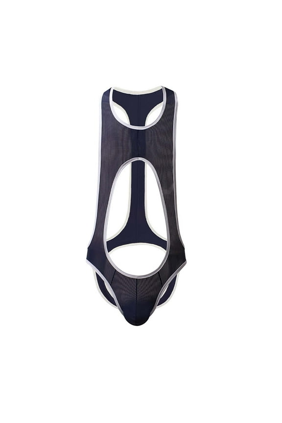 Mens Underwear Men's Sexy All-in-One Mesh Breathable Bag Solid Color Underpants