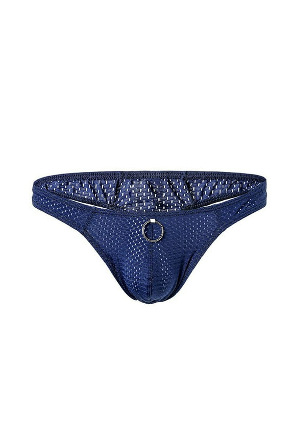 Mens Underwear Ring Panties Sexy Fashion Breathable Nylon Mesh Thong Cool And Comfortable