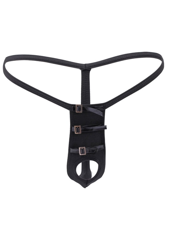 Mens Underwear Sexy Mini Men's Thong Personality Hoop Low Waist T Pants Swimsuit Underwear