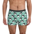 thumbnail image 1 of Mens Underwear, Cute Cartoon Husky Funny Green Sexy Mens Underwear Boxer Briefs, Breathable Boxer Briefs for Men, 1 of 5