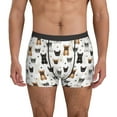 thumbnail image 1 of Mens Underwear, Cute French Bulldog_D Sexy Mens Underwear Boxer Briefs, Breathable Boxer Briefs for Men, 1 of 5
