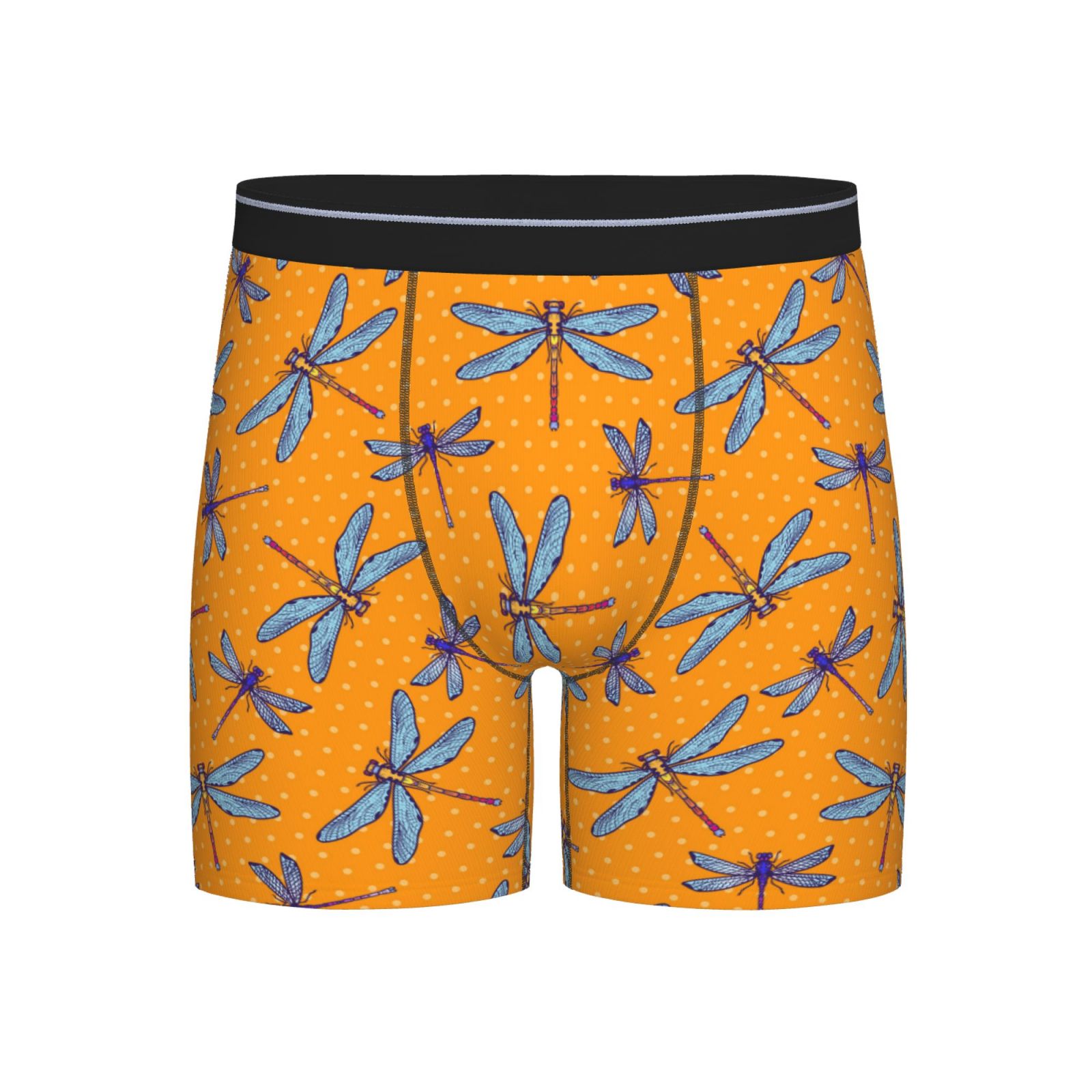 Mens Underwear, Dragonfly Orange Mens Underwear Boxer Briefs, Soft ...